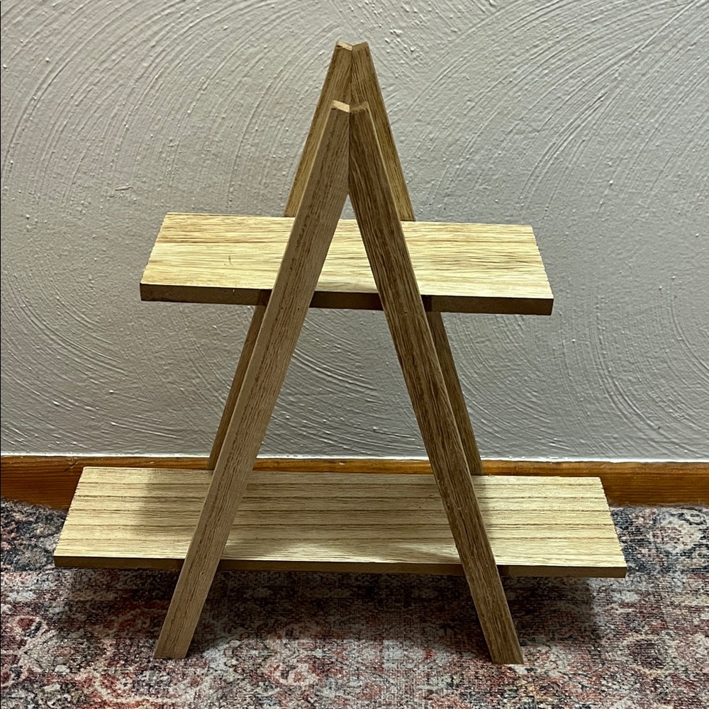 Wooden A-Frame Shelf